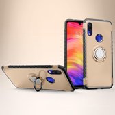 Mobigear Armor Ring Hardcase Hoesje - Geschikt voor Xiaomi Redmi 7 - Goud