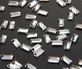 HOTFIX BAGUETTE CRYSTAL, 2,5 mm x 5 mm, Hotfix, 50 stuks