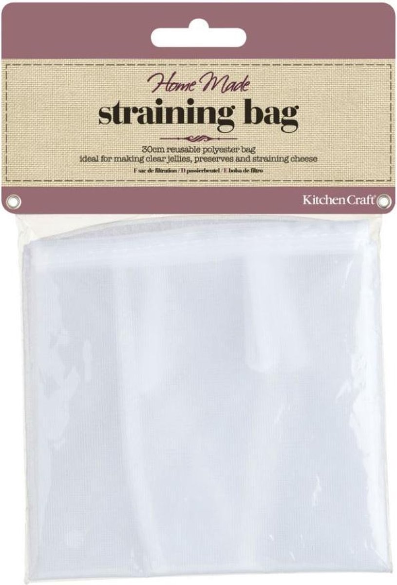 Kitchencraft Zakjes Herbruikbaar 30 Cm Polyester Wit