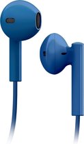 SBS Stereo earset Lightning connector blauw