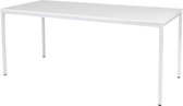 Bureautafel - Domino Basic 180x80 grijs - wit frame