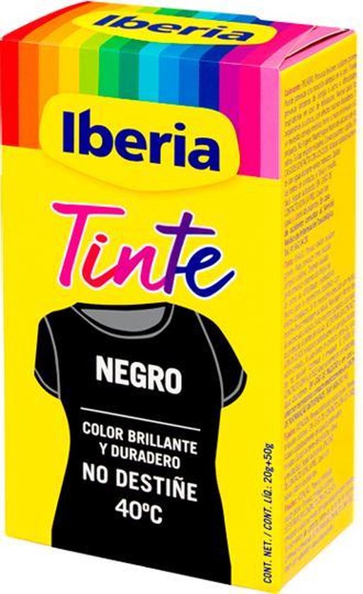 influenza Hallo boog Kleurstof voor kleding Tintes Iberia Zwart 40º C | bol.com
