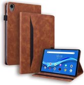 Voor Lenovo Tab M8 FHD TB-8505F/TB-8705X 8.0 inch Zakelijke Schokbestendige Horizontale Flip Lederen Case met Houder & Kaartsleuven & Fotolijst & Pen Slot (Bruin)