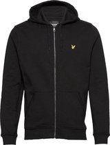 Lyle & Scott - Heren Hoodies Brushed Zip Hoodie - Zwart - Maat XXL