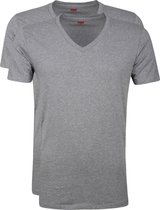 Levi's T-Shirt V-Hals Grijs 2-Pack - maat XL