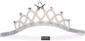 Prinses - Kroon met ster - Zilver - Frozen - Rapunzel - Doornroosje - Elsa - Anna - Prinsessenjurk - Verkleedkleding