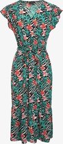 TwoDay dames maxi jurk met bloemenprint - Groen - Maat S