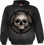 Spiral Hoodie/trui -L- CRACKING UP Zwart