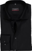 ETERNA modern fit overhemd - poplin heren overhemd - zwart - Strijkvrij - Boordmaat: 42