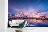 Papier peint - Papiers Papier peint photo Montagnes au bord du lac - Largeur 360 cm x Hauteur 240 cm