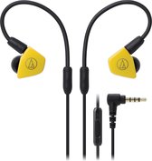 Audio-Technica ATH-LS50iS Headset In-ear 3,5mm-connector Zwart, Geel
