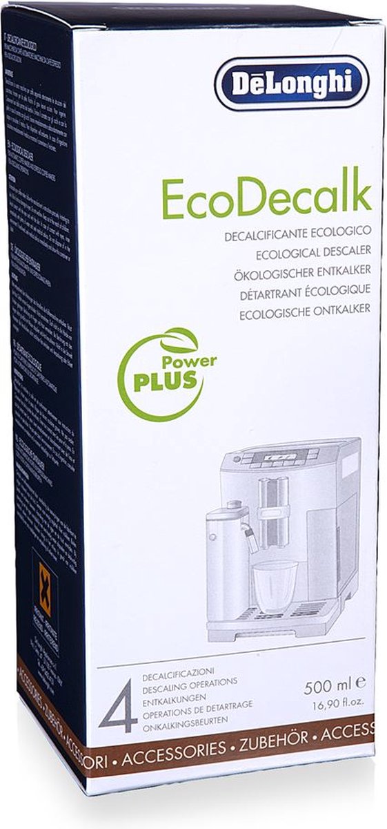 Détartrant liquide compatible avec Delonghi Original EcoDecalk DLSC500 /  AEG (12 x 500 ml) pour machine à café de AllSpares : : Cuisine et  Maison