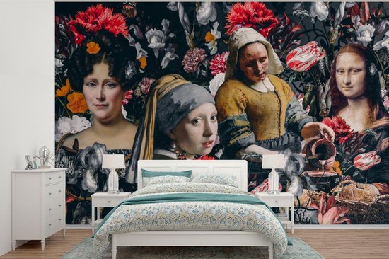 Papier peint - Papier peint photo - Collage - Maîtres anciens - Fleurs - Largeur 360 cm x Hauteur 240 cm