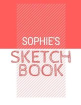 Sophie's Sketchbook: Personalized red sketchbook with name