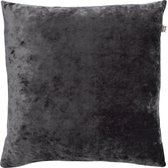 Dutch Decor SKY - Sierkussen velvet 45x45 cm - Charcoal Gray - antraciet - Inclusief binnenkussen