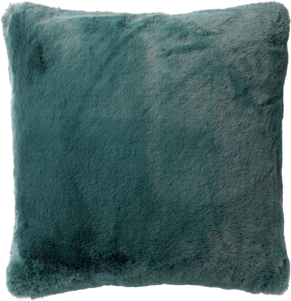 Dutch Decor ZAYA - Kussenhoes 45x45 cm - bontlook - effen kleur - Sagebrush Green - groen - met rits - zonder binnenkussen Blauwgroen