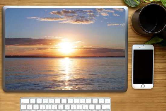 Sticker pour ordinateur portable - 17,3 pouces - Mer - Soleil - Couleurs