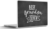 Laptop sticker - 12.3 inch - Opa - Quotes - Best grandpa ever - Spreuken - 30x22cm - Laptopstickers - Laptop skin - Cover