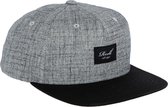 Reell 6 panel Pitchout snapback Heather Grey-Washed Black