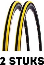 Fietsband - Buitenband - Set van 2 - Race Czar 700 x 23c (23-622) zwart/geel