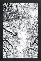 JUNIQE - Poster in houten lijst Reaching Into The Sky -20x30 /Grijs &