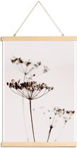 JUNIQE - Posterhanger Dried Flowers Anetum 2A -20x30 /Bruin & Grijs