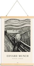 JUNIQE - Posterhanger Munch - The Scream Lithograph -40x60 /Ivoor &