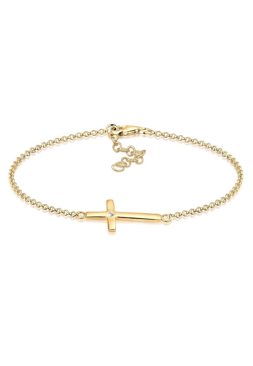 Elli - Armband - Dames Kruis met Kristallen in 925 Sterling Zilver - Dames