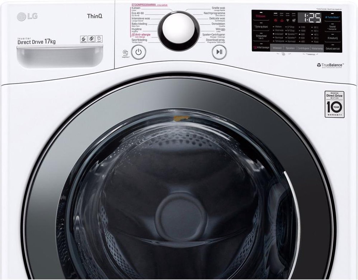 LG LC1R7N2 - 17kg wasmachine met AI motor en TurboWash thumbnail 3