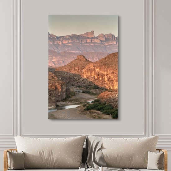 Parc national de Big Bend au Texas 120x180 cm - Tirage photo sur toile (Décoration murale salon / chambre) XXL / Groot format!
