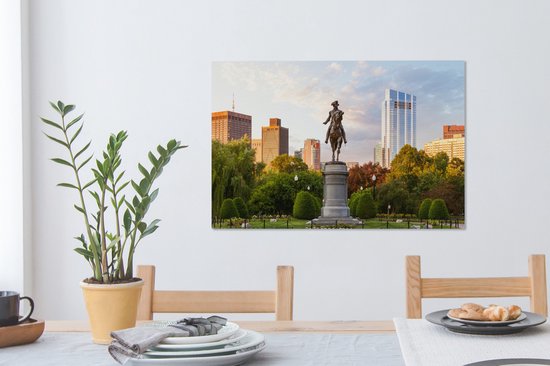 Boston Park toile 2cm 90x60 cm - Tirage photo sur toile (Décoration murale salon / chambre)