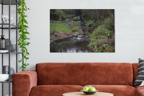 Brook in Hyde park toile 2cm 120x80 cm - Tirage photo sur toile (Décoration murale salon / chambre)