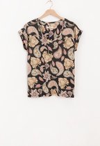 Sissy-Boy - Zwart t-shirt met all over paisley print