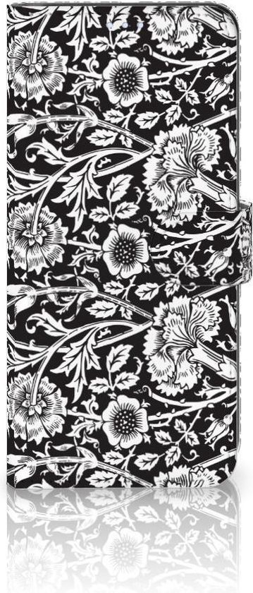 Étui pour téléphone portable Motorola Moto G100 Housse de protection Fleurs noires