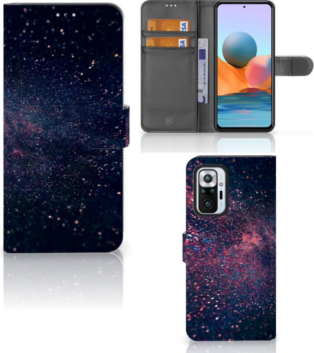 Xiaomi Redmi Note 10 Pro Book Case Stars