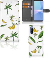 Beschermhoes Sony Xperia 10 III Flip Case Banana Tree