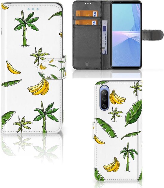 Beschermhoes Sony Xperia 10 III Flip Case Banana Tree | bol.com