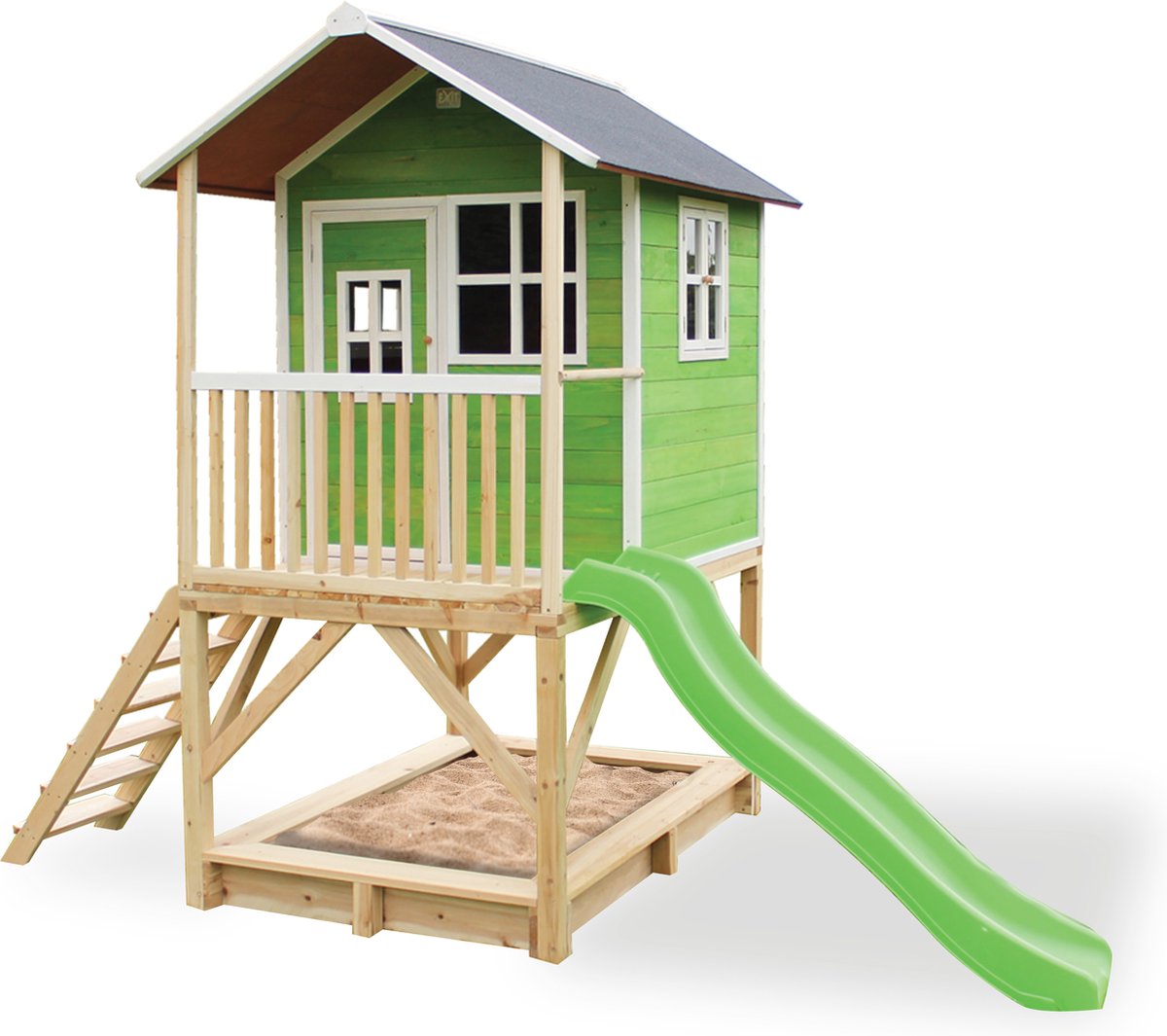 EXIT Loft 500 houten speelhuis - groen