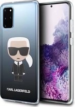 Zwart hoesje van Karl Lagerfeld - Backcover - Samsung Galaxy S20 Plus - KLHCS67TRDFKBK