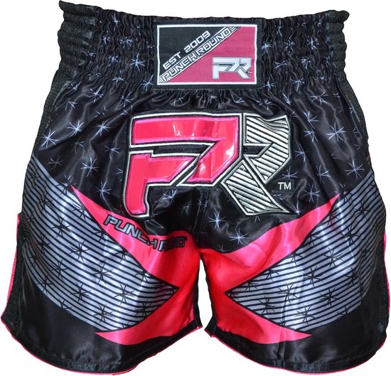 Foto: Punch round evoke dames kickboks broek zwart roze