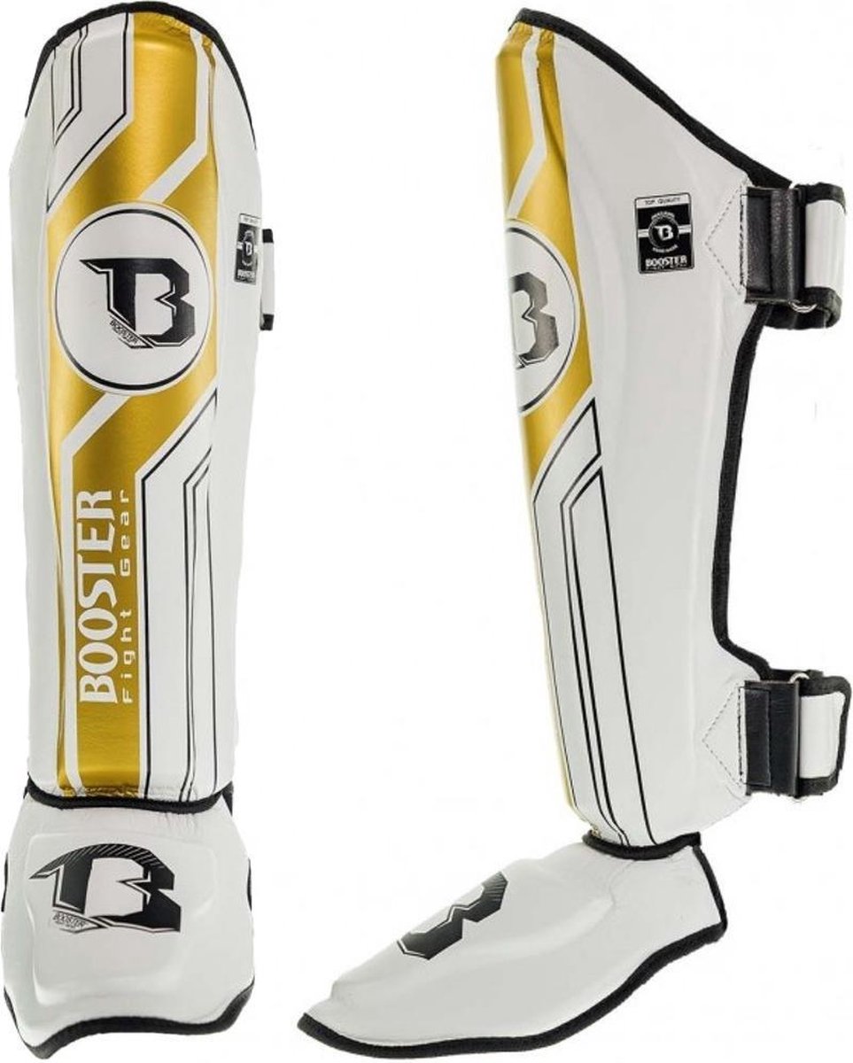 Protège-tibias Booster V9 - blanc / or - M | bol.com