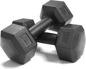 12kg Een paar huishoudlijm Fitness zeshoekige halters