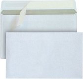 Bank envelop 156 x 220 mm wit zelfklevend 500 stuks 80 gram