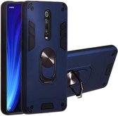 Voor Xiaomi Redmi K20 2 in 1 Armor Series PC + TPU beschermhoes met ringhouder (koningsblauw)