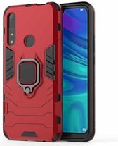 PC + TPU schokbestendige beschermhoes voor Huawei P Smart Z / Y9 Prime (2019), met magnetische ringhouder (rood)