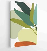 Abstract art nature background vector. Modern shape line art wallpaper 4 - Moderne schilderijen – Vertical – 1933708202 - 80*60 Vertical