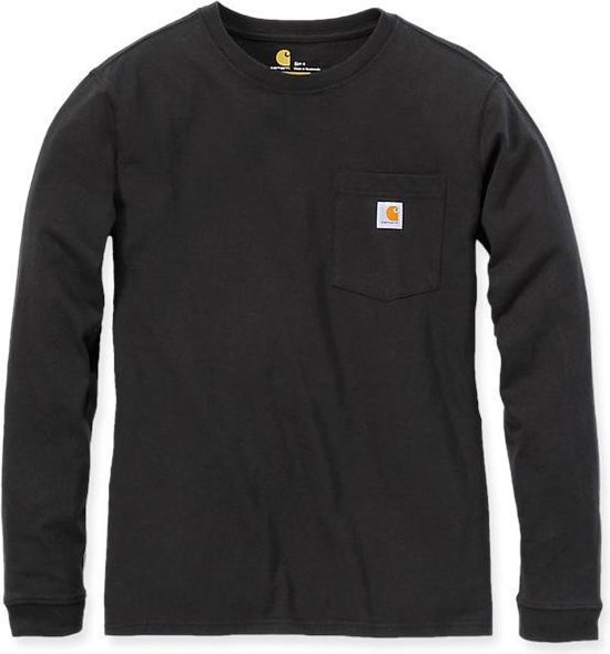 Carhartt 103244 Workwear Pocket Longsleeve T-Shirt - Original Fit - Black
