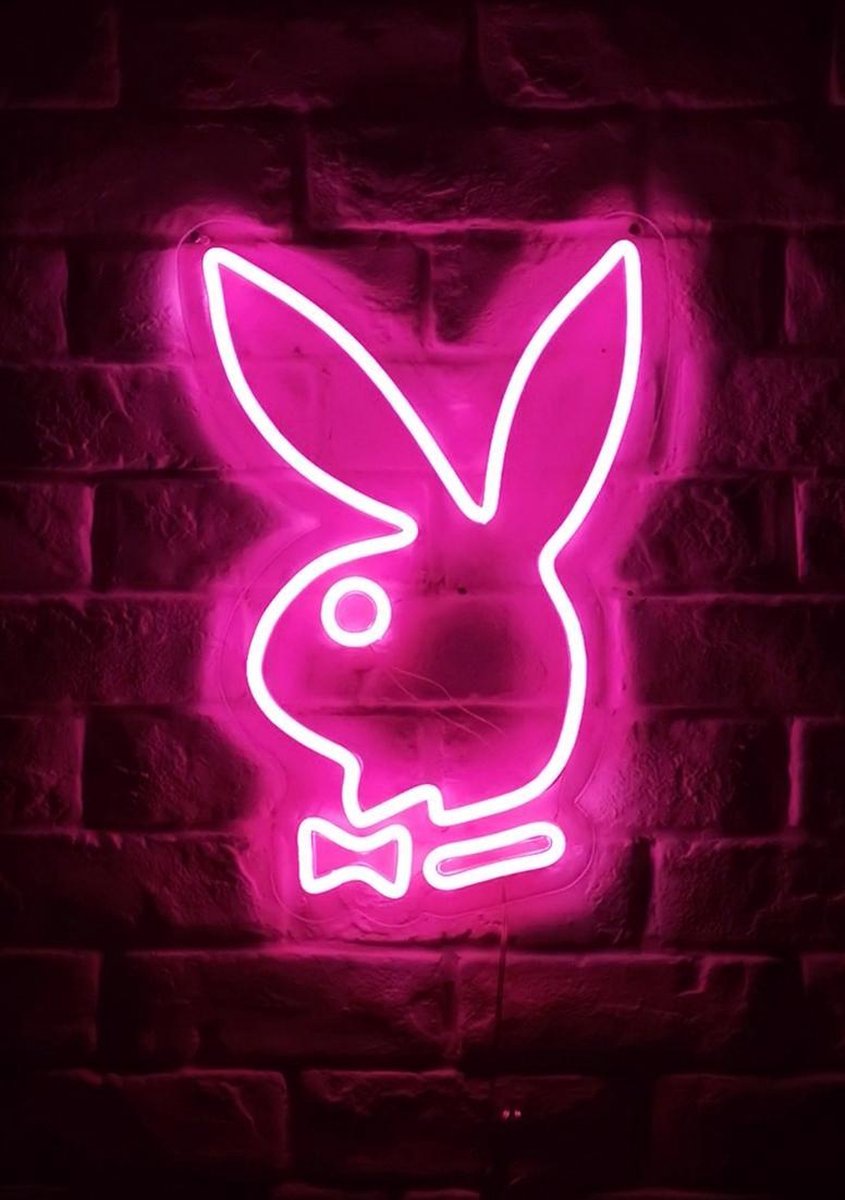 OHNO Neon Verlichting Bunny - Neon Lamp - Wandlamp - Decoratie - Led - Verlichting - Lamp - Nachtlampje - Mancave Decoratie - Neon Party - Kamer decoratie aesthetic - Wandecoratie woonkamer - Wandlamp binnen - Lampen - Neon - Led Verlichting - Roze