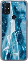 6F hoesje - geschikt voor OnePlus Nord N10 5G -  Transparant TPU Case - Cracked Ice #ffffff