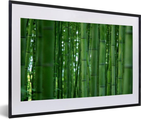 Fotolijst incl. Poster - Het Bamboebos van Arashiyama van dichtbij - 60x40 cm - Posterlijst